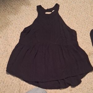 Eyeshadow Black Sleeveless Tank Top